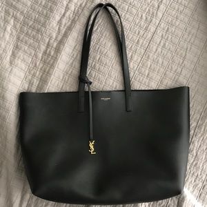 SAINT LAURENT BLACK TOTE BAG